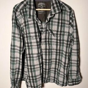REI‎ Co-op Forest Green & Charcoal Plaid Shirt | Size XL